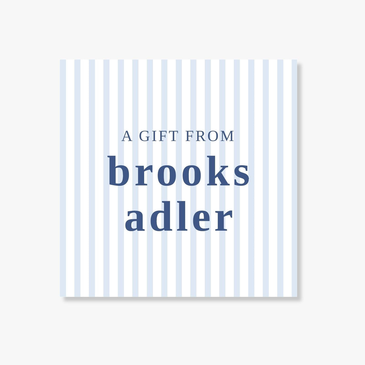 Blue Stripe Gift Enclosure Card