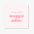 Personalized Pink Stripe Gift Enclosure Card
