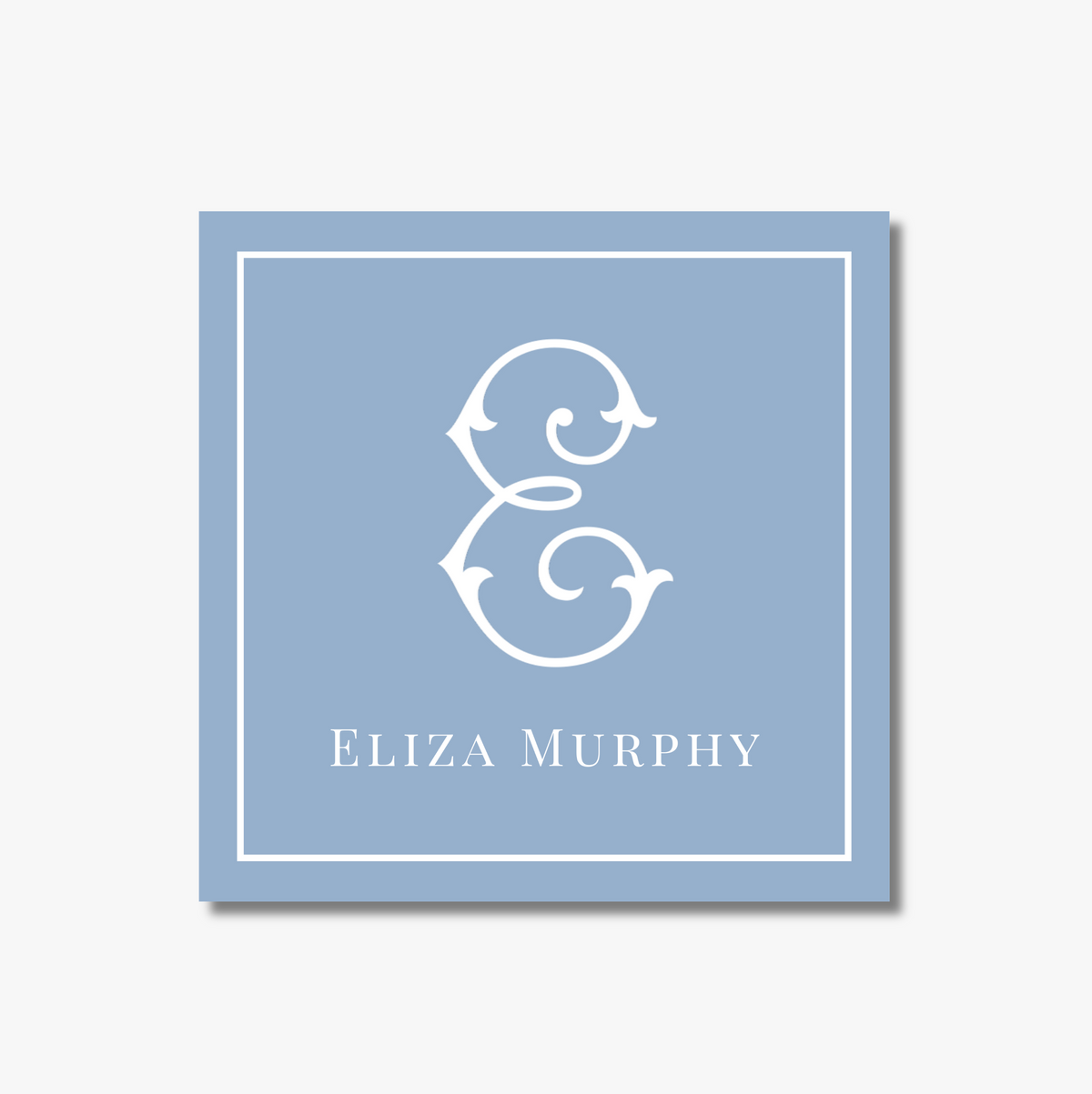 Personalized Monogram Enclosure Cards