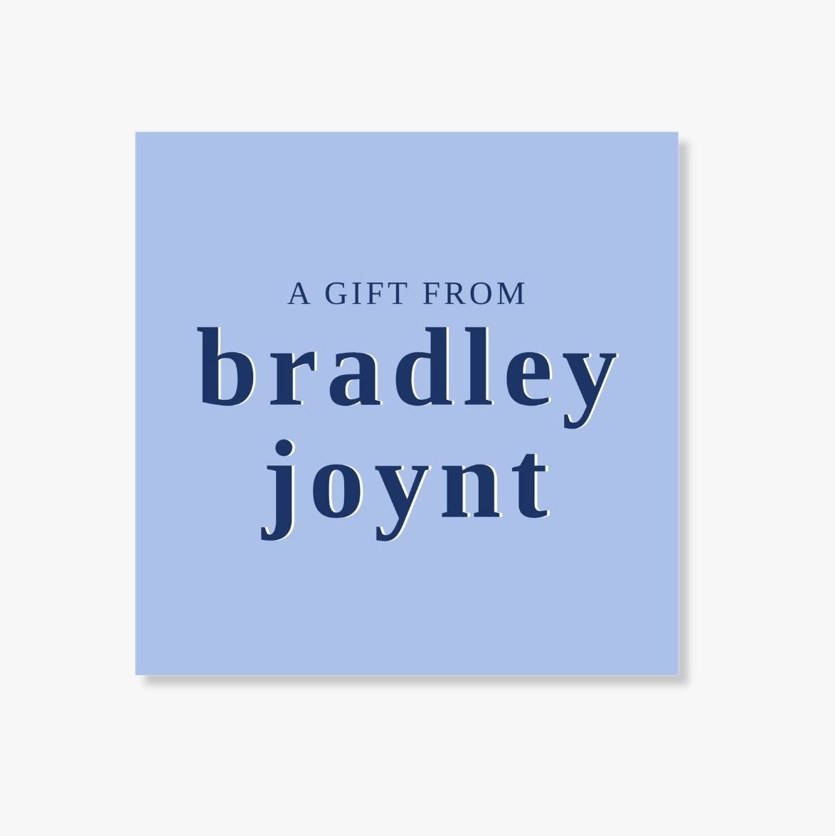 Personalized Preppy Blue Enclosure Cards
