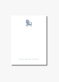 Personalized Lake Notepad with Adirondack Chair