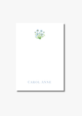 Personalized Blue Floral Notepad
