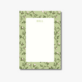 Personalized Green Vine Floral Notepad
