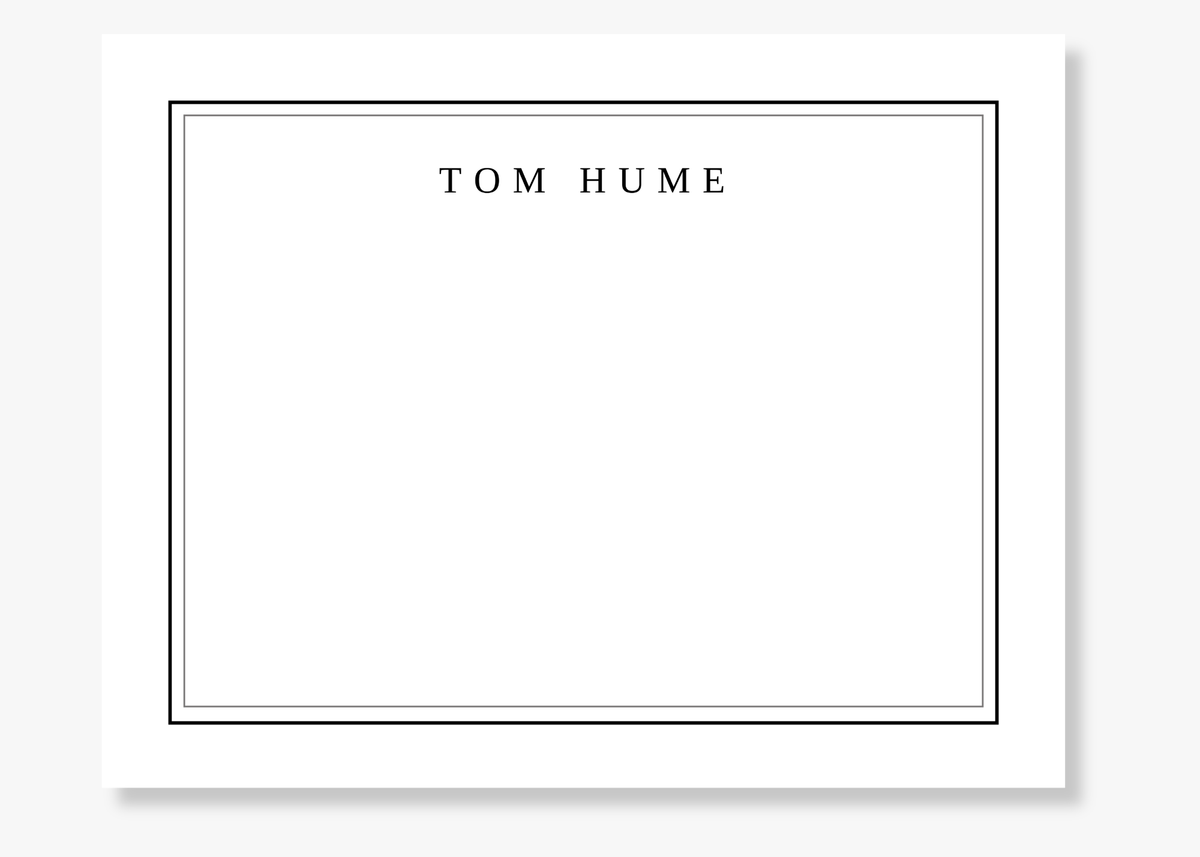 Personalized Double Border Stationery
