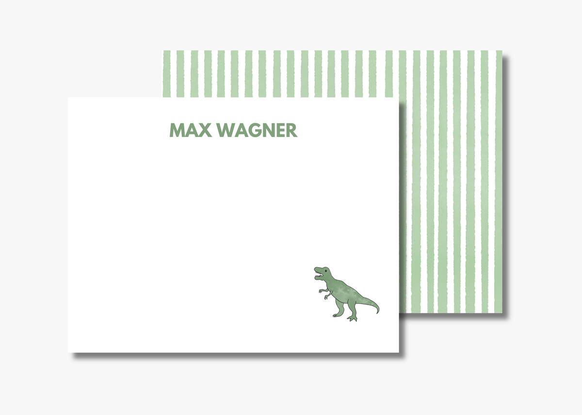 Personalized Dinosaur Kids Stationery