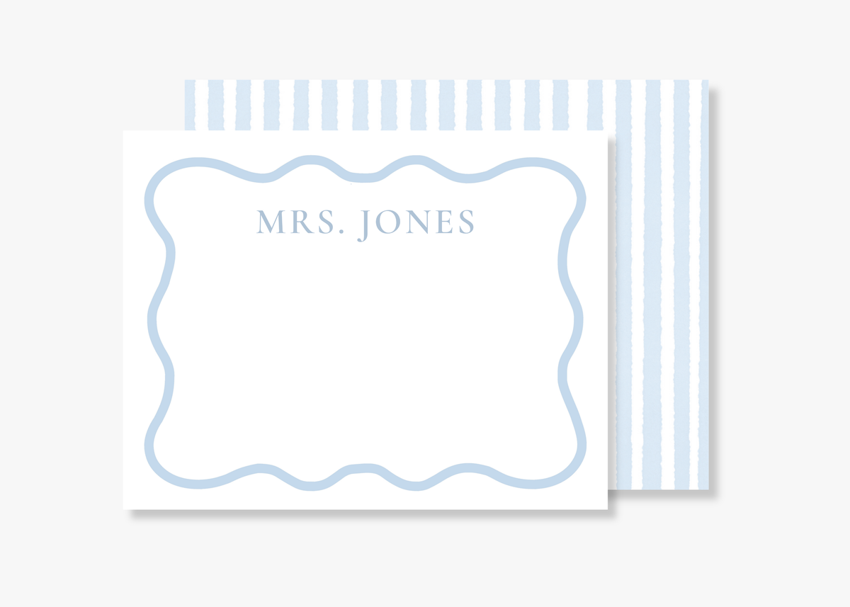 Personalized Scalloped Border Stationery
