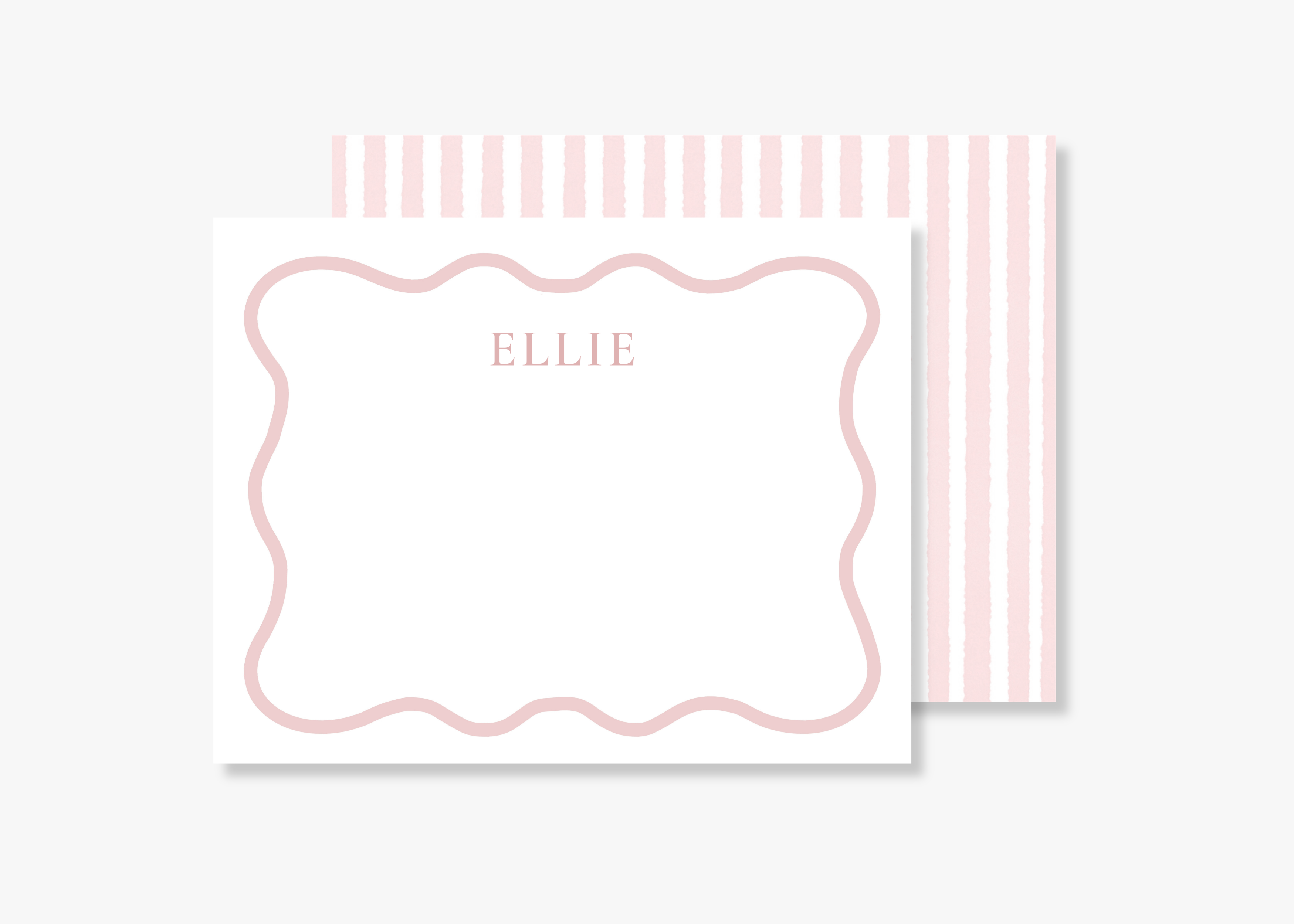 Personalized Scalloped Border Stationery