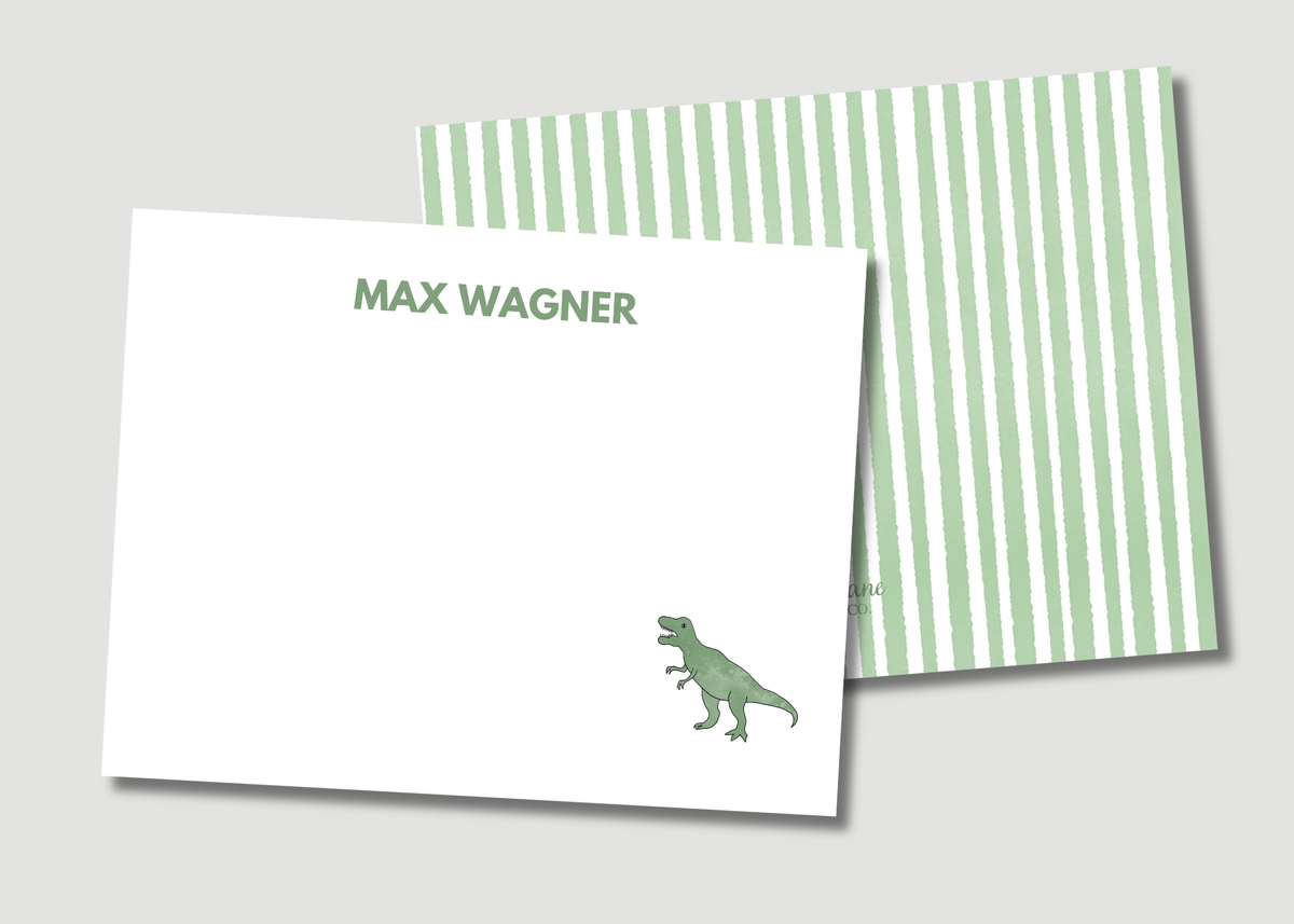 Personalized Dinosaur Kids Stationery